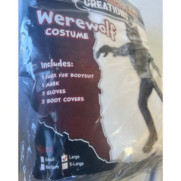 Spooktacular Creations Werewolf Costume Halloween Wolf Costume Kids Size Large - Picture 2 of 5